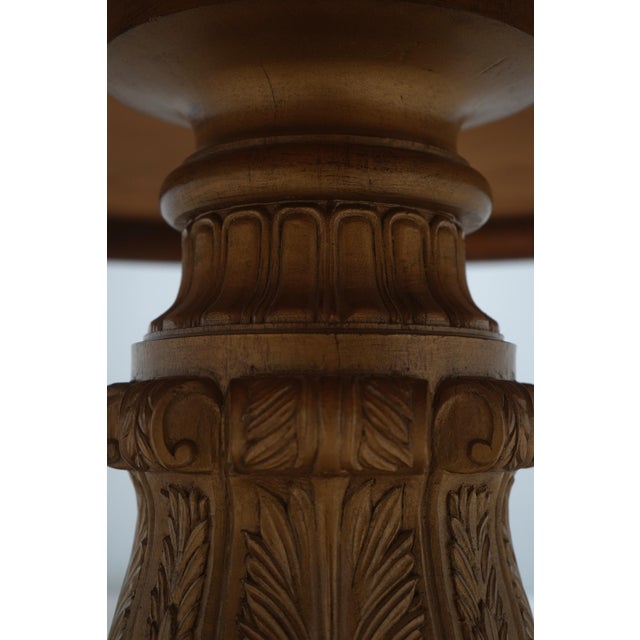 Drexel Heritage Round Regency Style Marble Top Table For Sale - Image 12 of 15