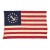 Large Modified Vintage Cotton Flag With New Yacht Ensign Emblem For Sale