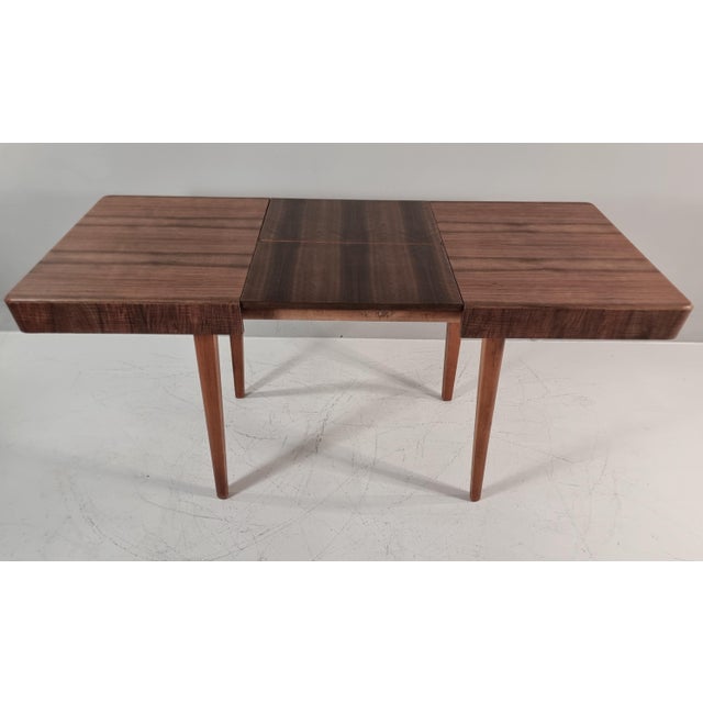 Art Deco Dining Table in Walnut, 1960s For Sale - Image 14 of 14