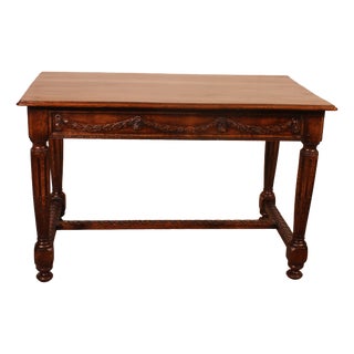 Antique Louis XVI Oak Desk, 1700s For Sale