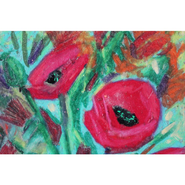 2000 - 2009 Uldis Krauze, Poppy, 2021, Oil on Cardboard For Sale - Image 5 of 7