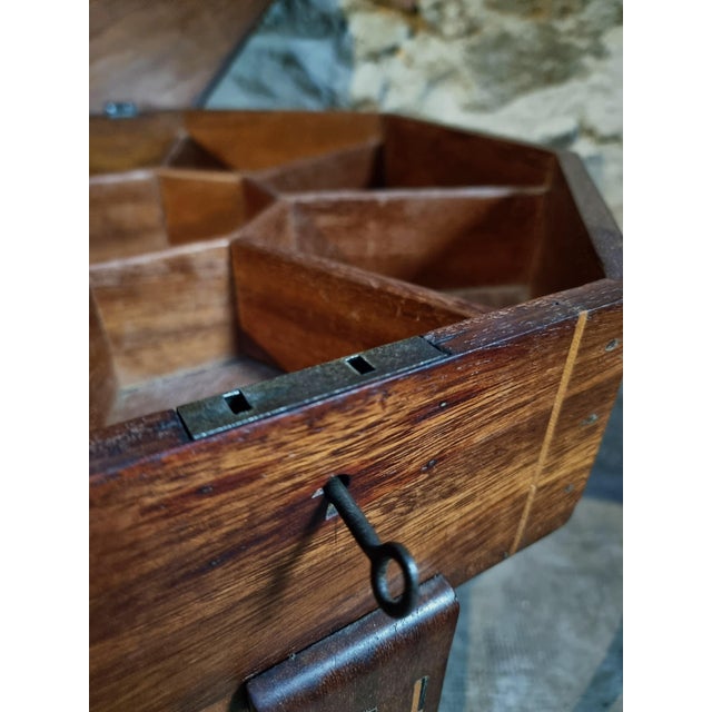 Inlaid Side or Sewing Table in Mahogany and Mixed Woods, France, 1930s-1950s For Sale - Image 10 of 18