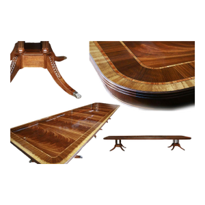Traditional Mahogany Dining Table ~ American Made
