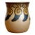 Vintage Swirl Motif Ceramic Vase For Sale