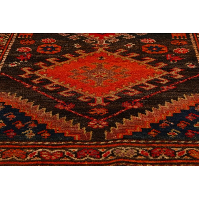 Early 20th Century Antique Persian Azerbaijan Rug - 03'05 X 13'00 For Sale - Image 5 of 9