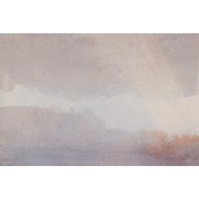 Paper Anonymous, Pre-Raphaelite Landscape, 1890s, Watercolor, Framed For Sale - Image 7 of 11