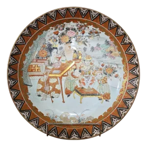 Large Kutani Ceramic Charger