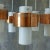 Mid-Century Scandinavian Copper and Opaline Glass Ceiling Lamp For Sale - Image 6 of 13