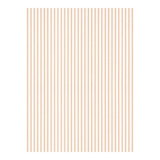 The House of Scalamandré Johnson Stripe Wallpaper, Peach For Sale