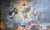 Large canvas painting, "The Transfiguration of Jesus Christ," 18th century, follower of Raphael. This work depicts a...