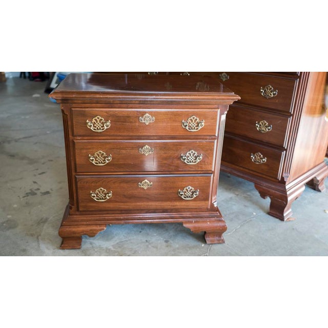 Vintage Cherry Wood Nightstand Chairish