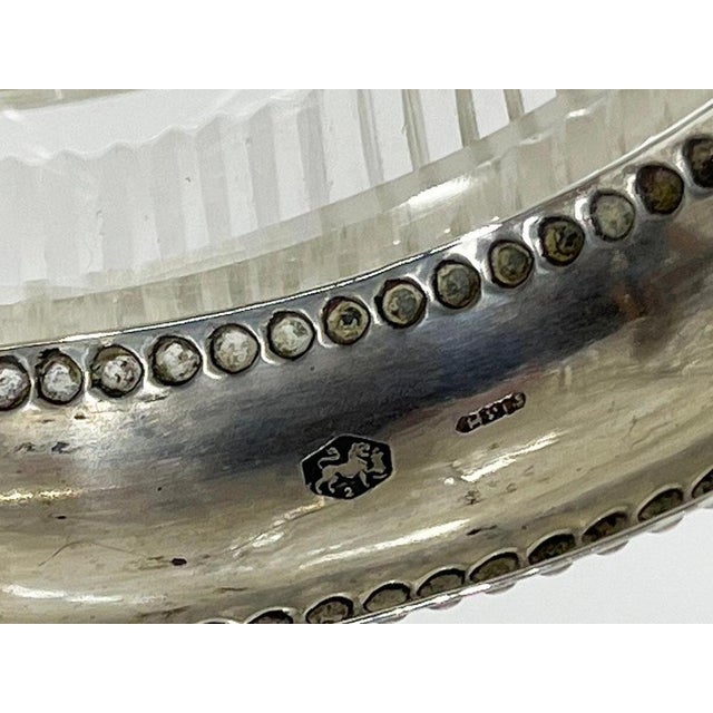 Metal Dutch Crystal with Silver Sugar Bowl by Höhle and Bolhuis, Amsterdam, 1909 For Sale - Image 7 of 10
