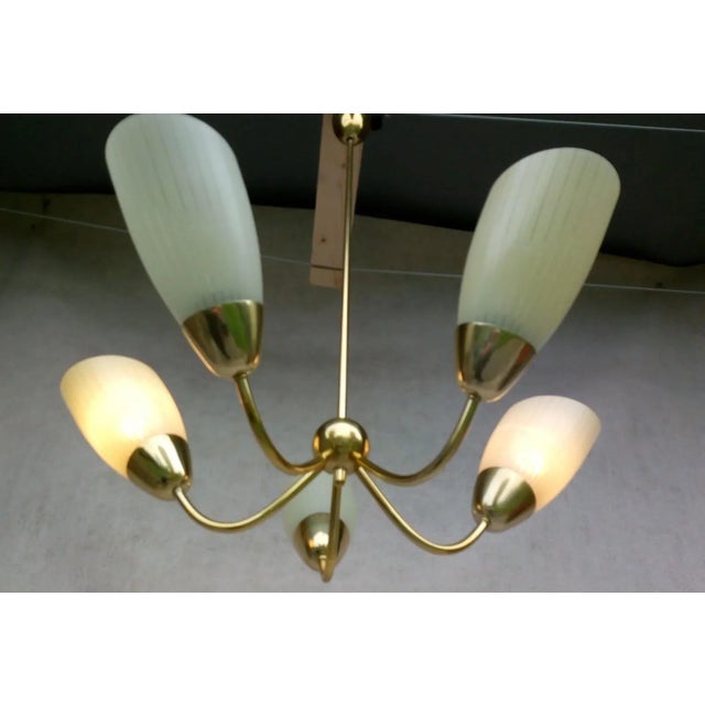 1960s Mid-Century Modern Aluminum Chandelier, 1960s For Sale - Image 5 of 18