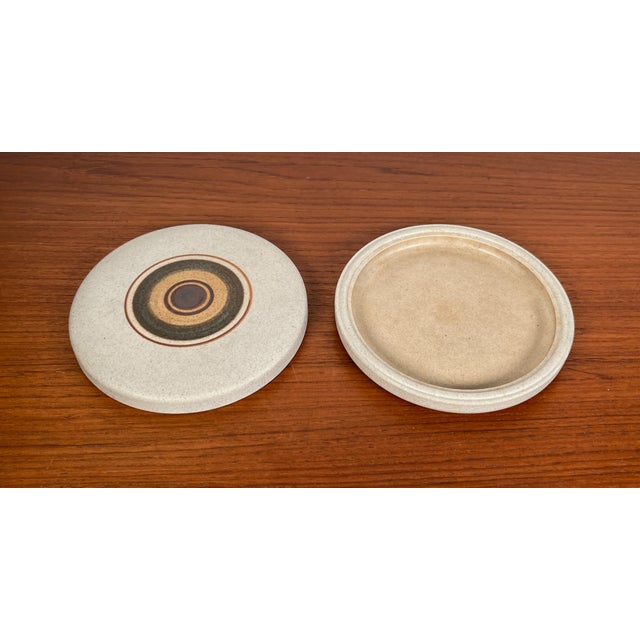 Vintage Stoneware Bowl with Lid by Tove Rappold for Knabstrup, Denmark, 1970s For Sale - Image 11 of 18