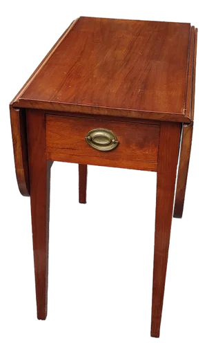 Vintage Handmade Pembroke Style or Hepplewhite Style Drop Leaf Table