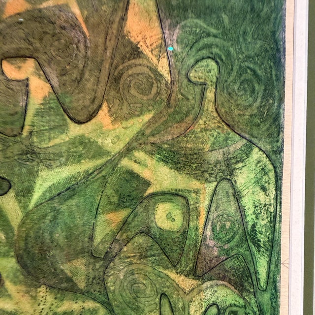 Original Abstract Etching Titled & Signed in Pencil Mid-Century Modern For Sale - Image 13 of 14