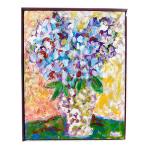 Lilacs From the Garden in a Vase