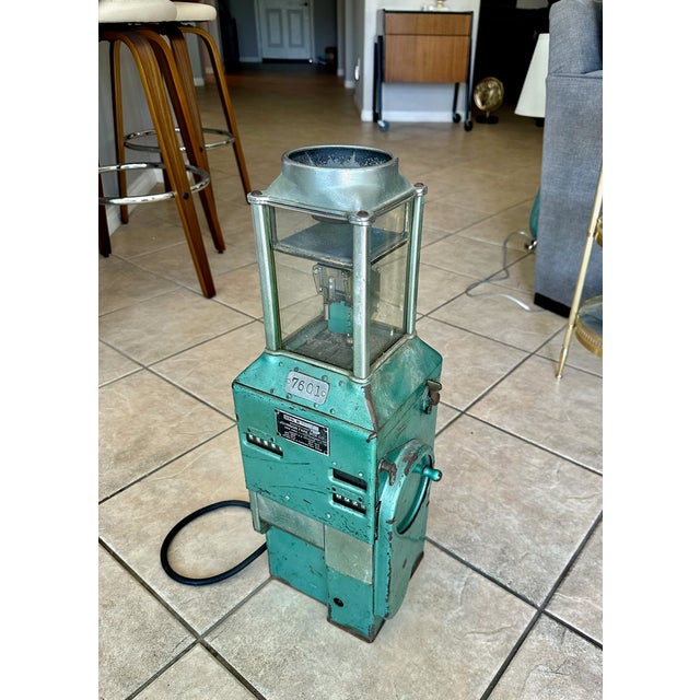 Antique Green Johnson Fare Box Co. Trolley Bus Fare Box For Sale - Image 11 of 17