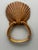 Vintage Coastal Hollywood Regency Scallop Shell Towel Rings Hardware, a Pair For Sale - Image 4 of 9