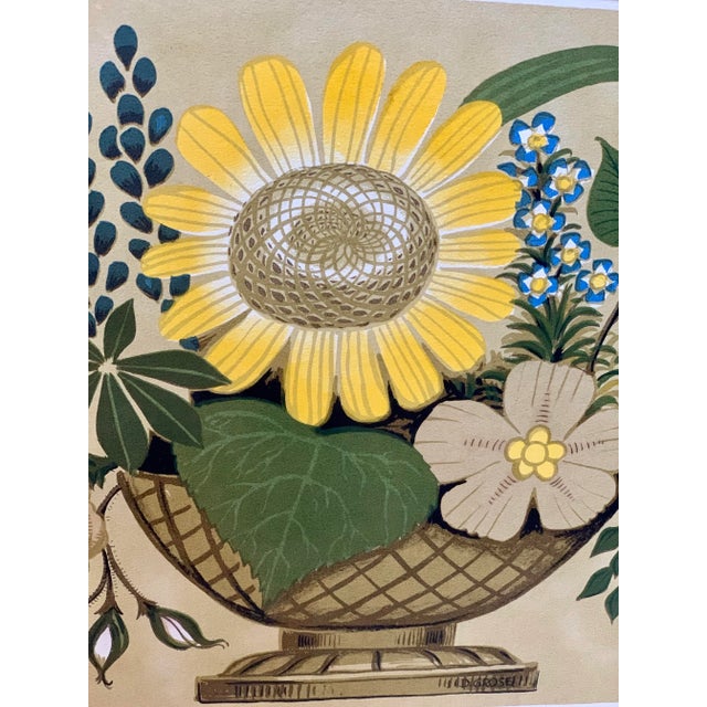 This vintage framed botanical art print is circa 1950s, and was sold by the Turner Wall Accessory Co. Modeled after the...