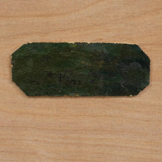 Green 'Bather at Dusk' by Lucien Henri Alphonse Verite, Salon Des Artistes Français, École Des Beaux-Arts, Paris For Sale - Image 8 of 8