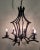 Black Vintage Black Iron Pagoda Chandelier For Sale - Image 8 of 11