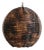Modern Tropical Burnt Bamboo Globe Pendant Light Medium For Sale