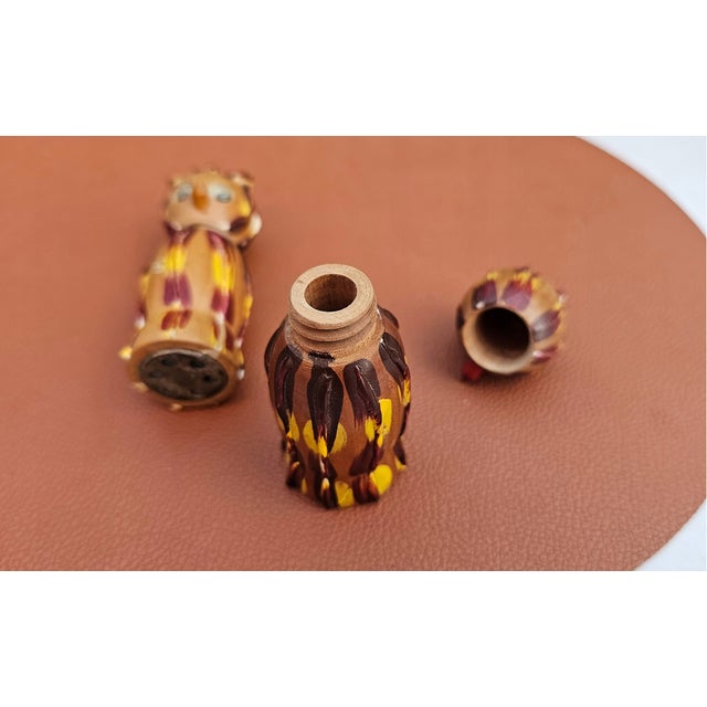 Wooden Salt and Pepper Shakers, 1960s, Set of 2 For Sale - Image 6 of 8
