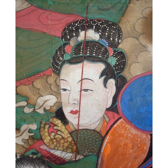 Antique Korean Temple Painting, Choson Dynasty | Chairish