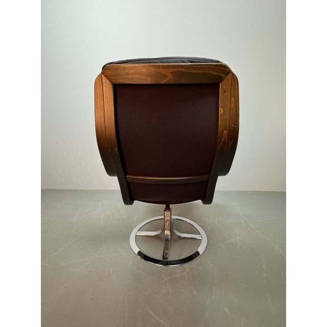 Metal Mid-Century Design Göte Möbler T213 Swivel Chair, Sweden, 1970s For Sale - Image 7 of 14
