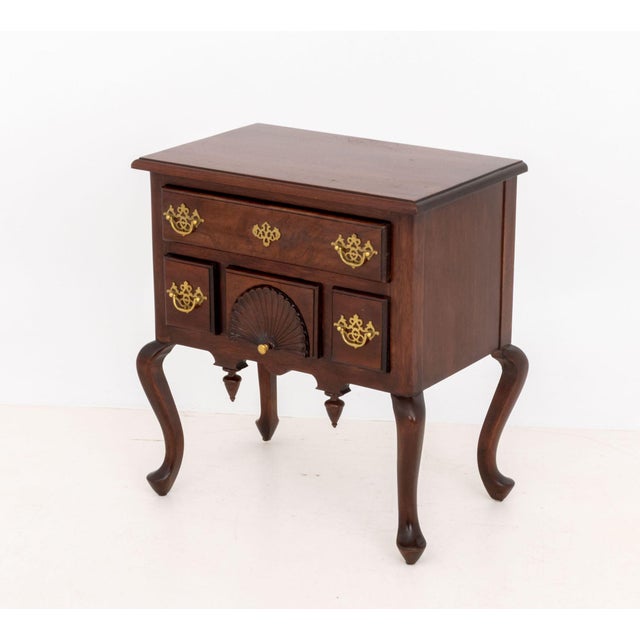 Pair of Queen Anne Style Mahogany Lowboys For Sale - Image 9 of 13