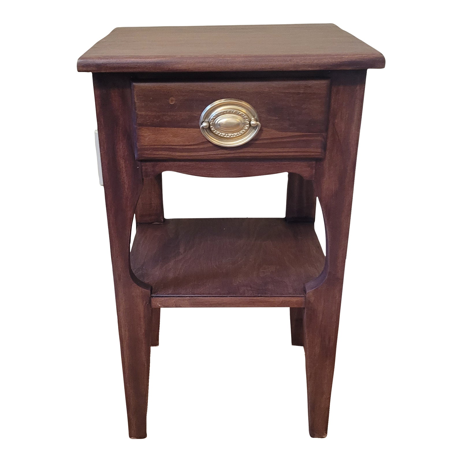 Early 20th Century Handcrafted Mahogany Side Table | Chairish