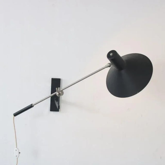 Model 7105 Wall Lamp by J. J. M. Hoogervorst for Anvia, Netherlands, 1960s For Sale - Image 6 of 13