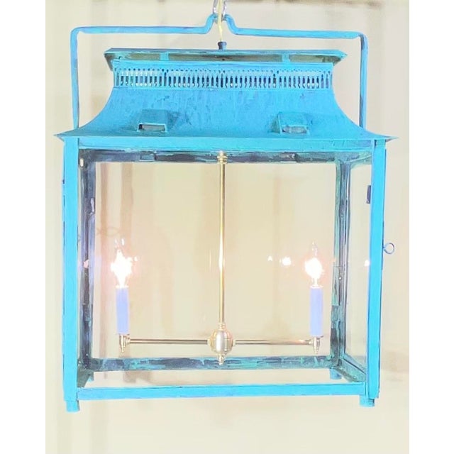 Elevate your interior decor with this breathtaking, one-of-a-kind hanging lantern. Expertly crafted from durable steel and...