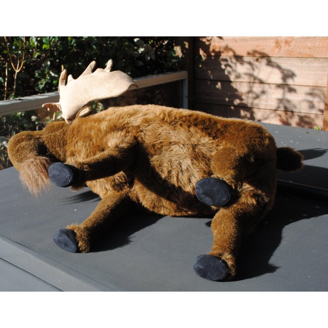 Vintage Moose Animal Footstool For Sale - Image 4 of 7