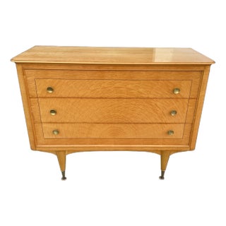 Mid-Century Modern Birds-Eye Maple Commode For Sale