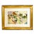 Modern Watercolor Collage in Gilt Wood Frame For Sale