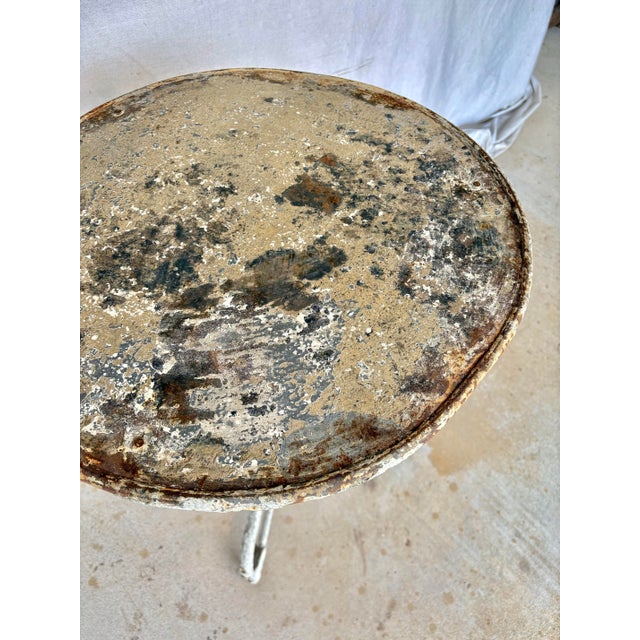 Metal 19th Century French Arras Iron Garden Bistro Table For Sale - Image 7 of 12