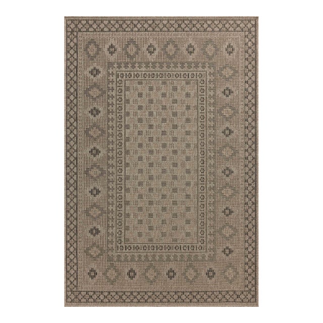 Chris Loves Julia x Loloi Providence Dove / Charcoal 2'-3" x 7'-7" Runner Rug For Sale