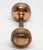Polished Brass Pair of Entry Concentric Door Knobs For Sale - Image 4 of 4