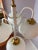 White Chandelier with 6 Glass Balls, 1970s For Sale - Image 8 of 11