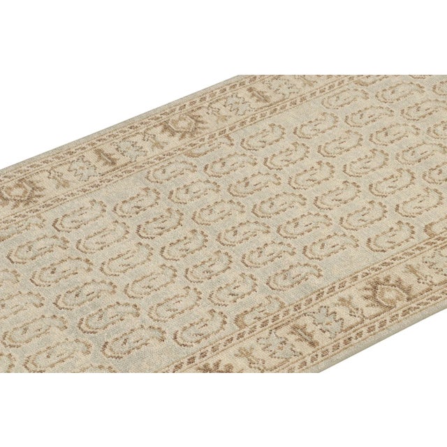 Rug & Kilim Rug & Kilim’sTribal Style Rug in Blue With Beige-Brown Paisley Patterns For Sale - Image 4 of 8