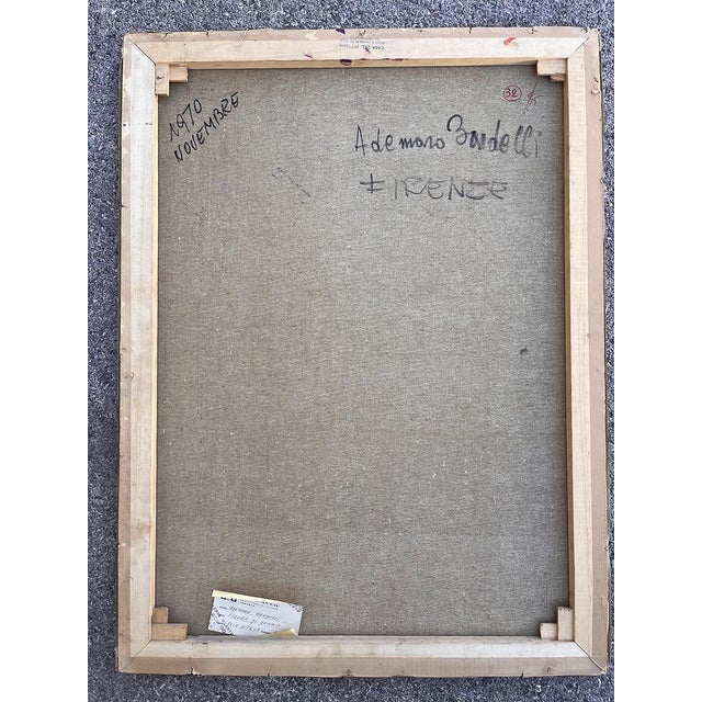 This painting embodies the unmistakable figurative style of Ademaro Bardelli, a master of Italian portraiture known for...