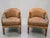 Camel Pair of Maitland-Smith Hollywood Regency Wooden Faux-Bamboo Tub Chairs With Wrought-Iron Scrollwork, Philippines For Sale - Image 8 of 14