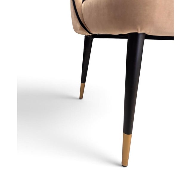 Beige Cliff Collection Dining Chairs in Alcantara Suede from Eichholtz, 2000s, Set of 2 For Sale - Image 8 of 9