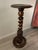 An exquisite hand carved and turned English Oak Open Barley Twist Pedestal Plant or Display Stand. Circa Early 1900s. This...