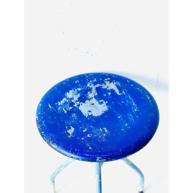 Vintage Industrial Stool, 1970 For Sale - Image 9 of 12