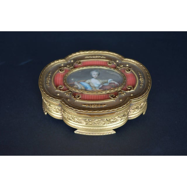 Gold Set of Three 19th Century French Boxes For Sale - Image 8 of 9
