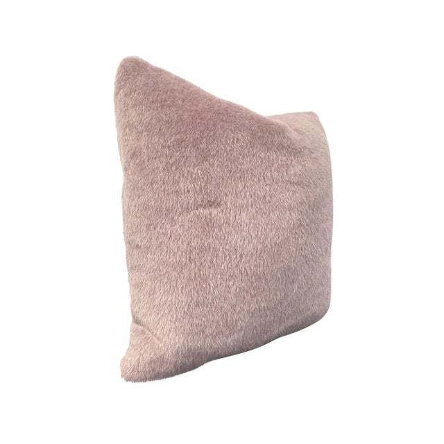 Custom-Made Lilac Mohair Pillow For Sale - Image 10 of 10