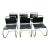 1990s Vintage Mies Van Der Rohe Mr Side Chairs (Mr10) for Knoll Studios, Set of 6 - Stamped and Signed For Sale